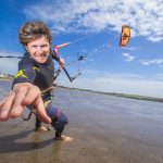 Pictured at the launch of the 2015 Irish Kite Surfing Championships and Hooked Kite Fest on Duncannon Beach, Co Wexford is Organiser and Kite-surf Instructor Niall Roche. Picture: Patrick Browne